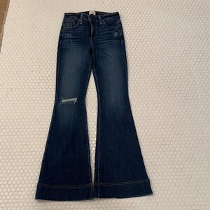 Alice + Olivia Dark Blue Flare Jeans
